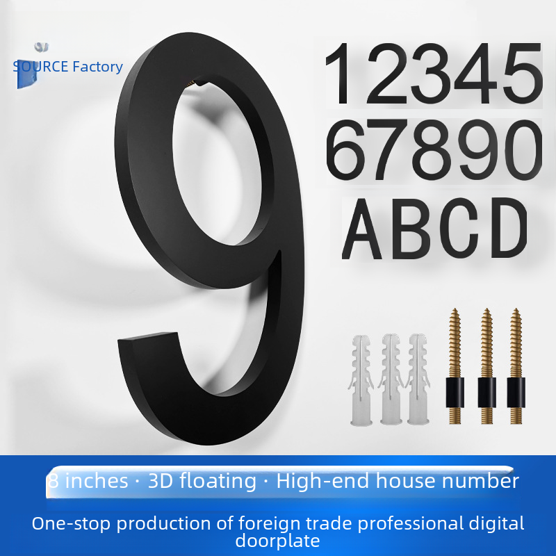 Modern Acrylic Floating Numbers
