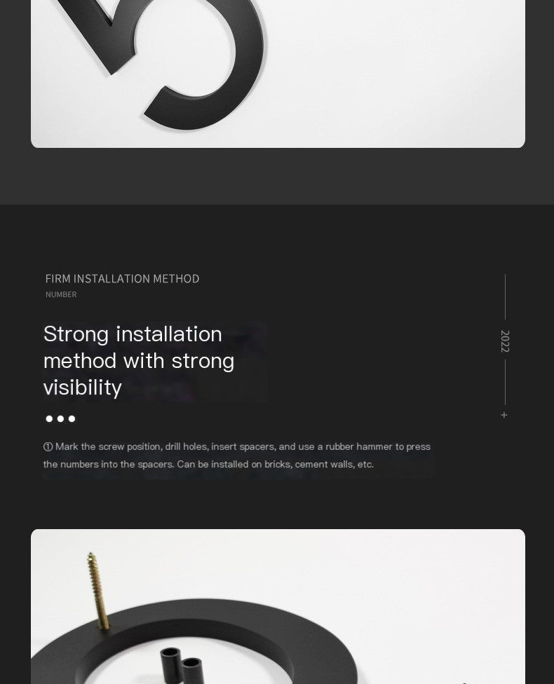 Modern Acrylic Floating Numbers