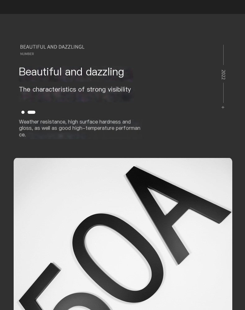 Modern Acrylic Floating Numbers