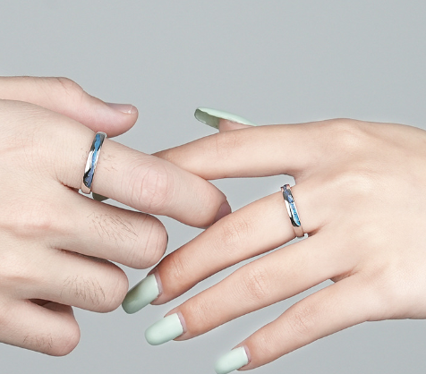 Chic Geometric Silver Rings