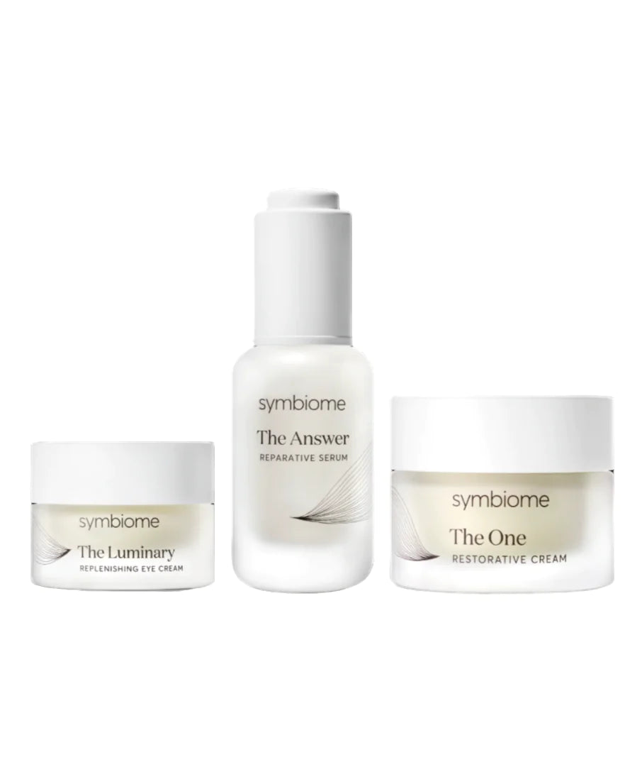 The Treatment Trio (The Answer Serum, The Luminary Eye Cream, The One Moisturizer) - by Symbiome