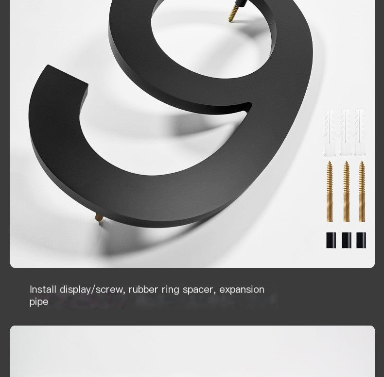 Modern Acrylic Floating Numbers