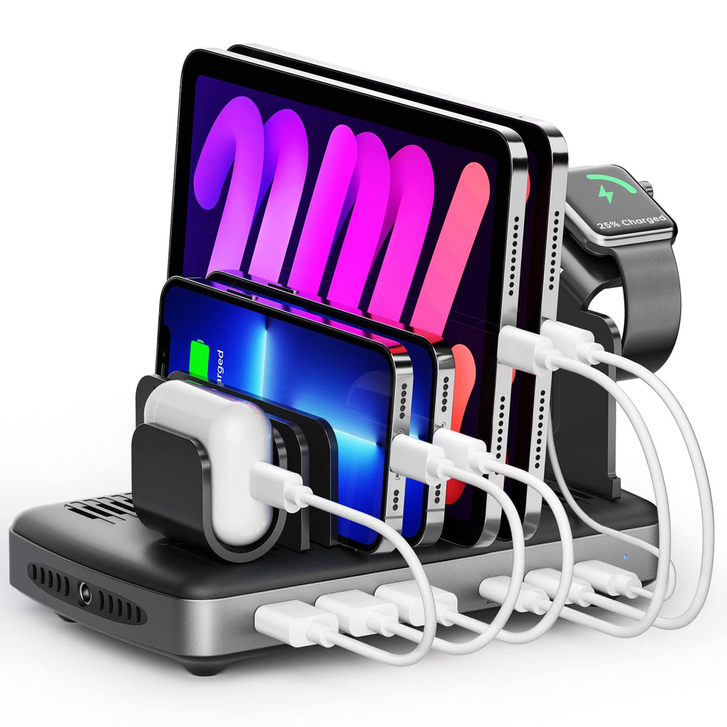 Unitek 120W 6-Port USB-C Multi-Charger with Device Holders